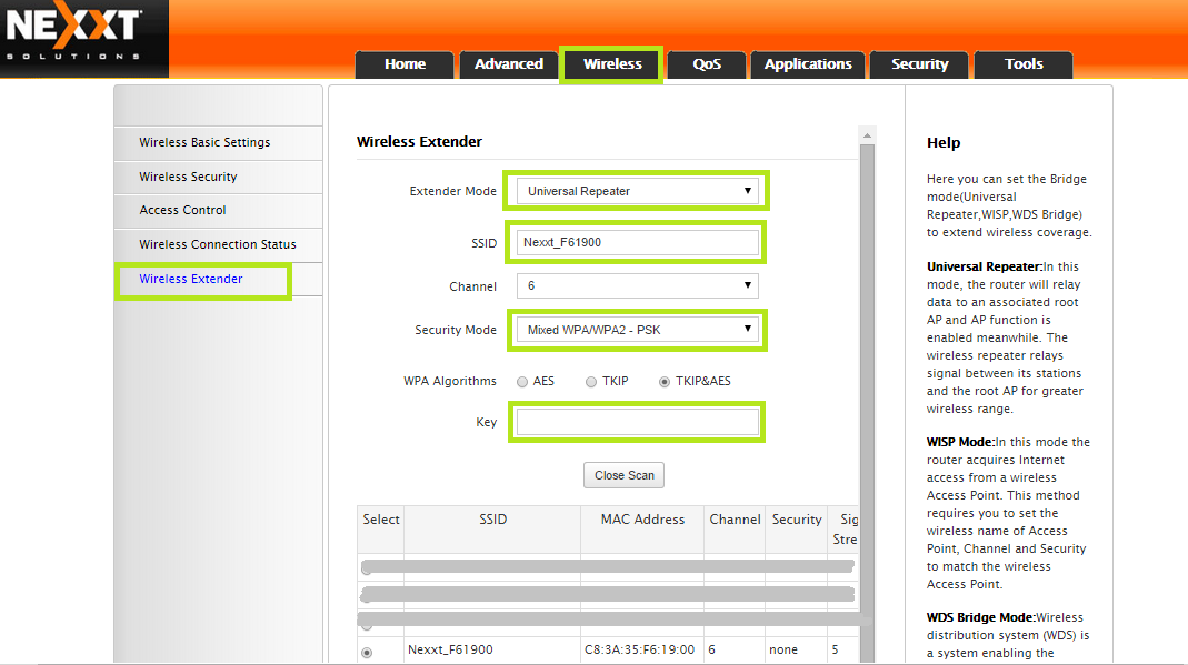 Configurar router nexxt solutions como repetidor sale